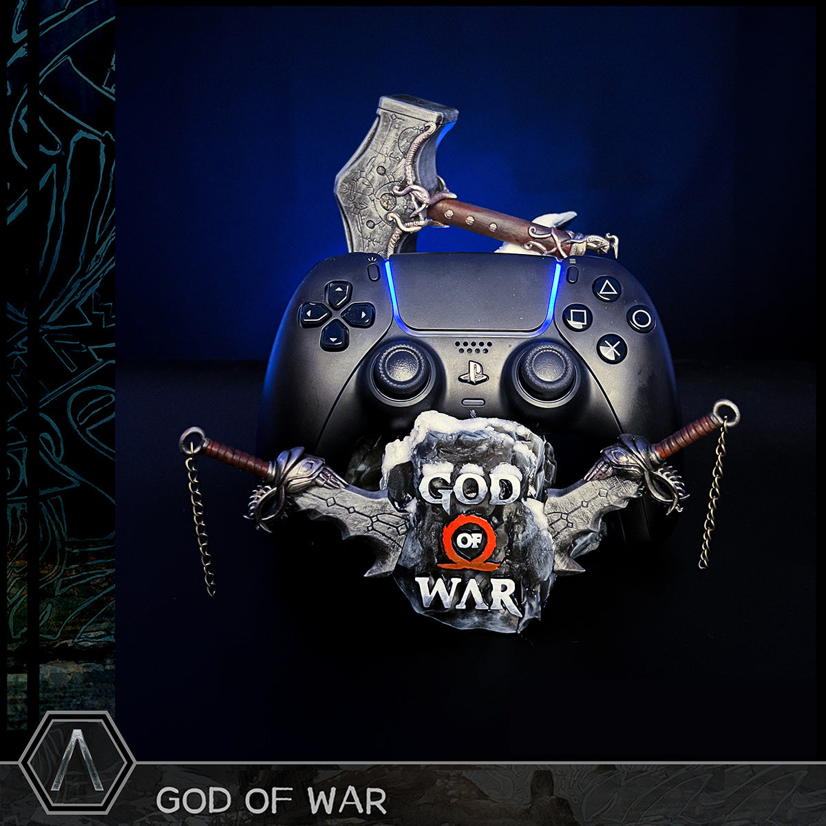 God of War Garage Kit Model Playstation 4/5, XBOX Game Controller Bracket