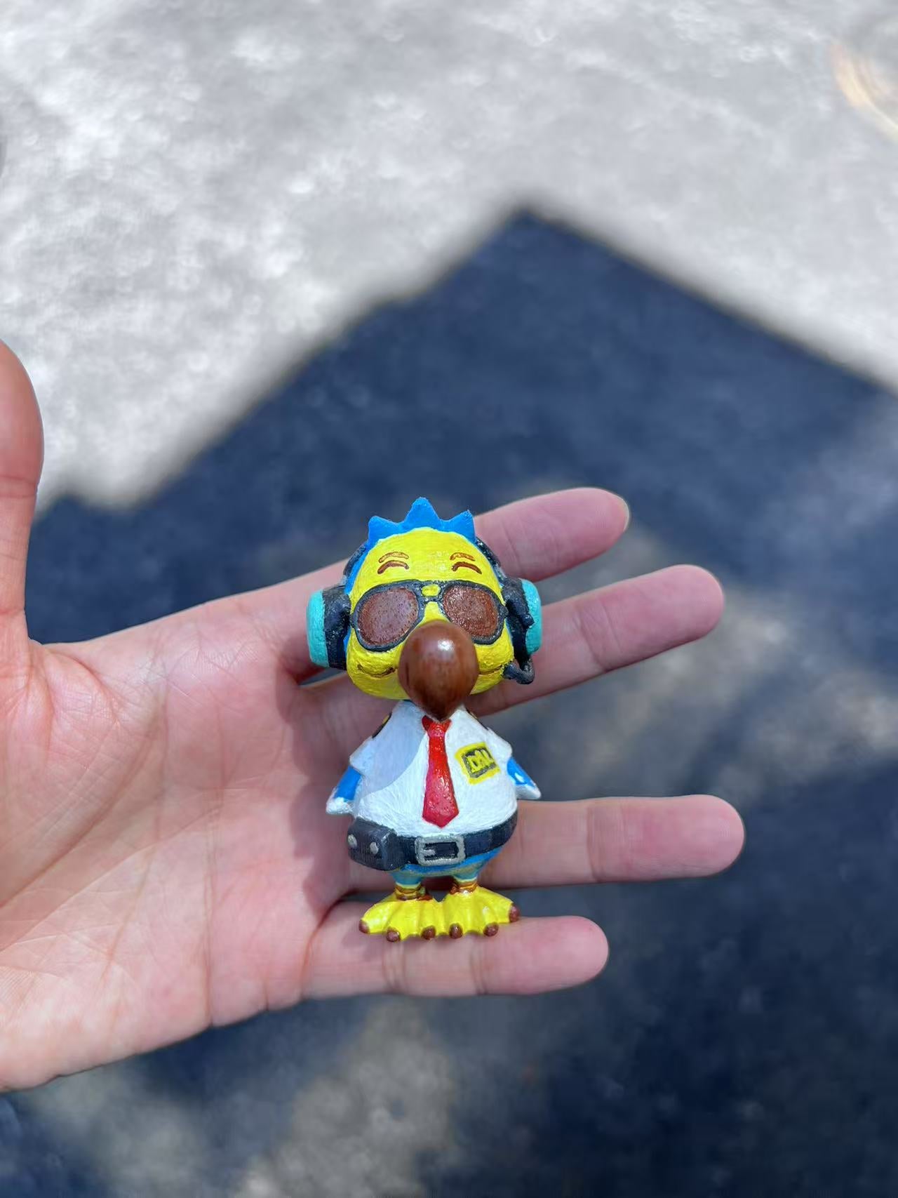 Animal Crossing wood carving model, natural high-quality wood, pure hand carving, collection-level quality