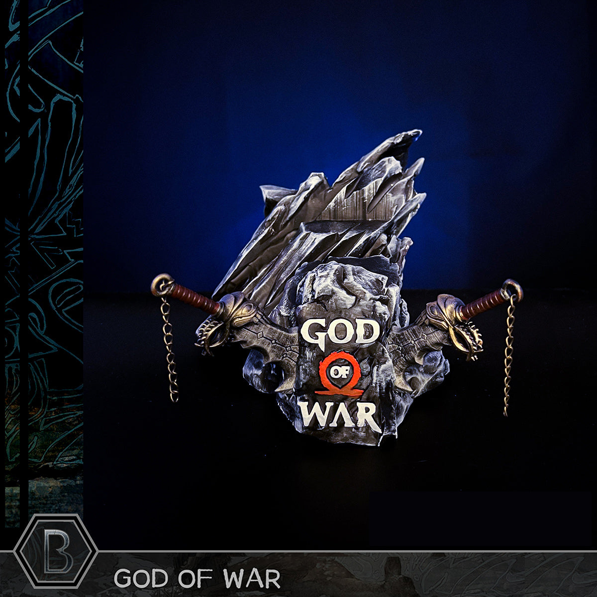 God of War Garage Kit Model Playstation 4/5, XBOX Game Controller Bracket