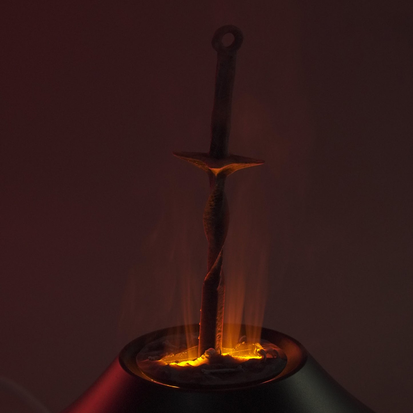 Dark Souls Coiled Sword Model, The Base has Light Effects and Humidifier Functions