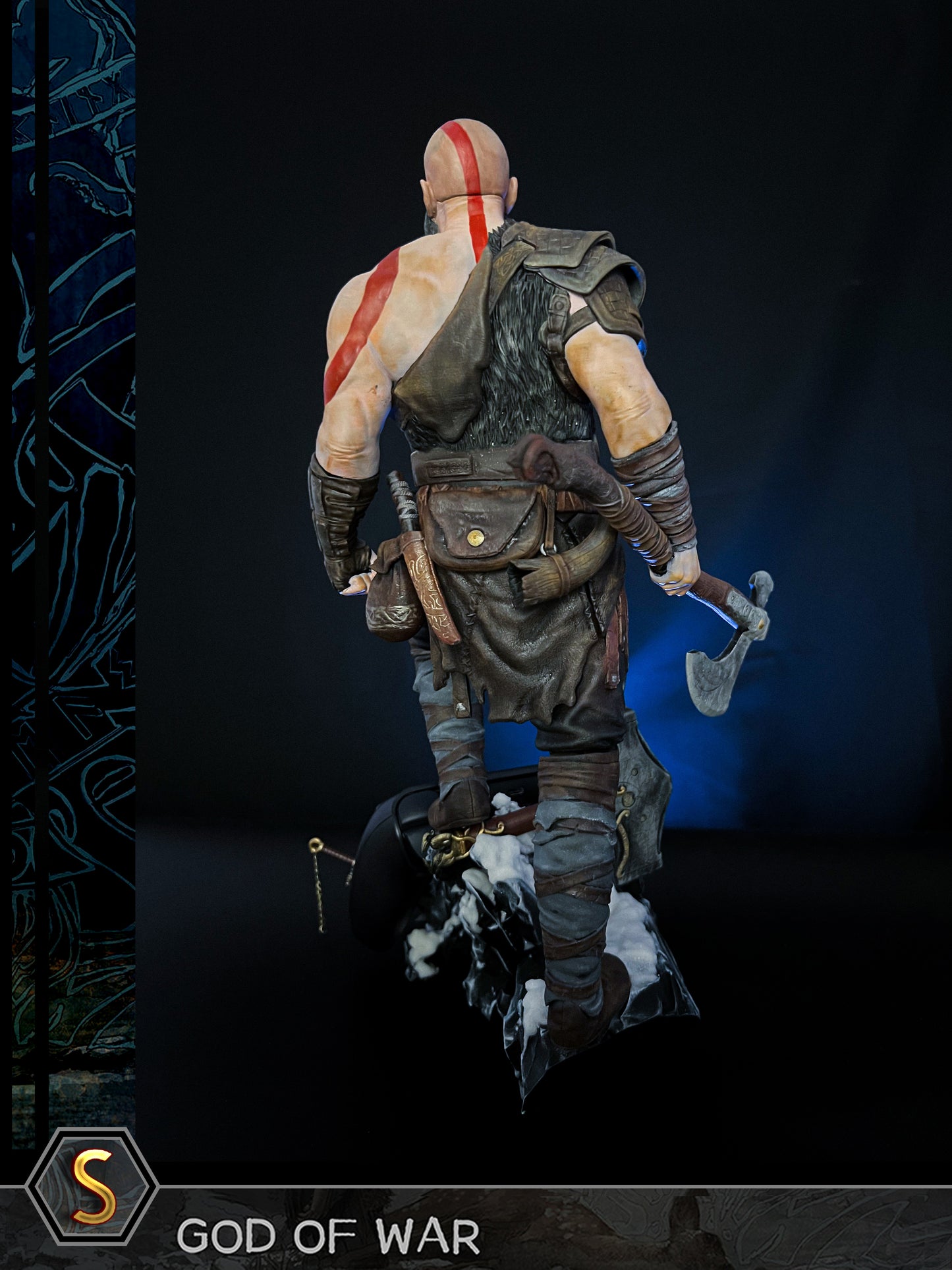 God of War Garage Kit Model Playstation 4/5, XBOX Game Controller Bracket