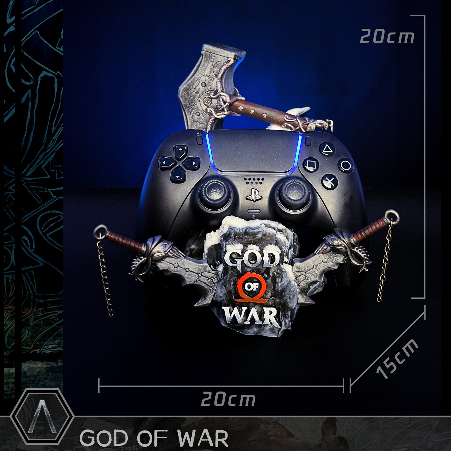God of War Garage Kit Model Playstation 4/5, XBOX Game Controller Bracket