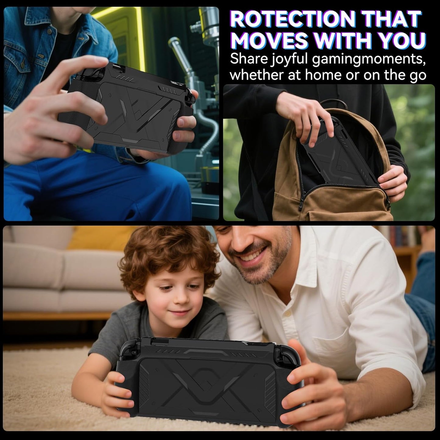 Nintendo Switch 2 Case 2025, TPU + PC 2 in 1 Cover Protector, Anti-Scratch, Shock-Absorption, Ergonomic Grip Design, Easy to Install for Nintendo Switch 2