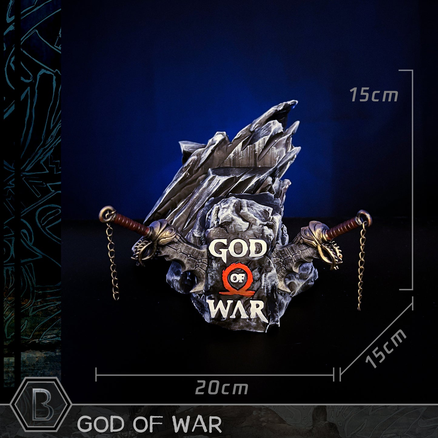 God of War Garage Kit Model Playstation 4/5, XBOX Game Controller Bracket