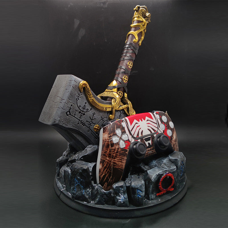God of War: Ragnarök Mjolnir Garage Kit Model Playstation 4/5, XBOX Game Controller Bracket