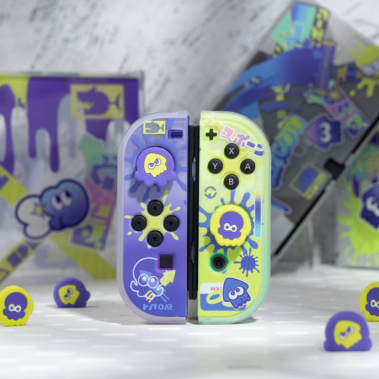 Splatoon 3 Themed Nintendo Switch/Nintendo Switch OLED Case Set
