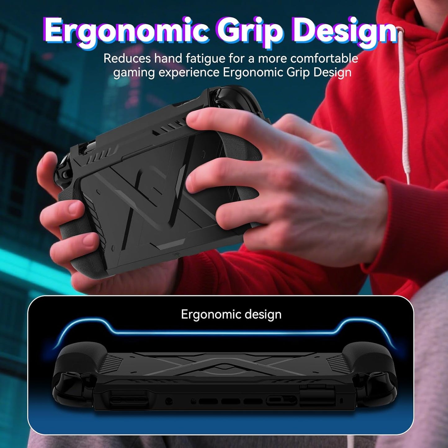Nintendo Switch 2 Case 2025, TPU + PC 2 in 1 Cover Protector, Anti-Scratch, Shock-Absorption, Ergonomic Grip Design, Easy to Install for Nintendo Switch 2